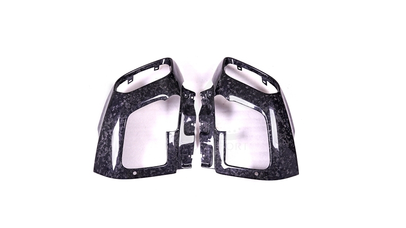 2017-2020 Ferrari 812 Superfast Exhaust Heatshield Surround Replacement Dry Carbon Fiber Forged Carbon
