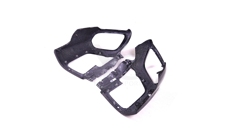 2017-2020 Ferrari 812 Superfast Exhaust Heatshield Surround Replacement Dry Carbon Fiber Forged Carbon