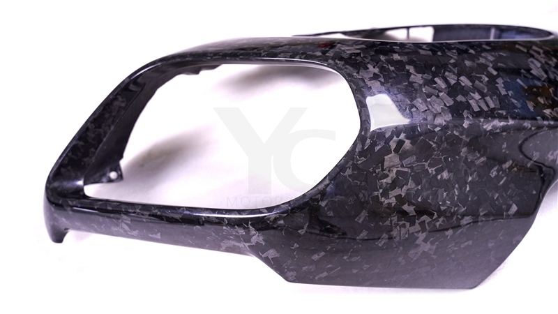 2017-2020 Ferrari 812 Superfast Exhaust Heatshield Surround Replacement Dry Carbon Fiber Forged Carbon