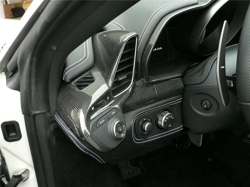 2010-2014 Ferrari F458 Italia Coupe & Spider Speciale Instrument Cluster Metter Hood Replacement Dry Carbon Fiber