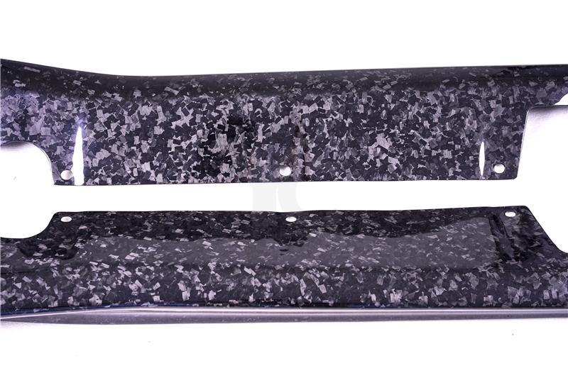 2017-2020 Ferrari 812 Superfast OEM Style Side Skirt Underboard Dry Carbon Fiber Forged Carbon