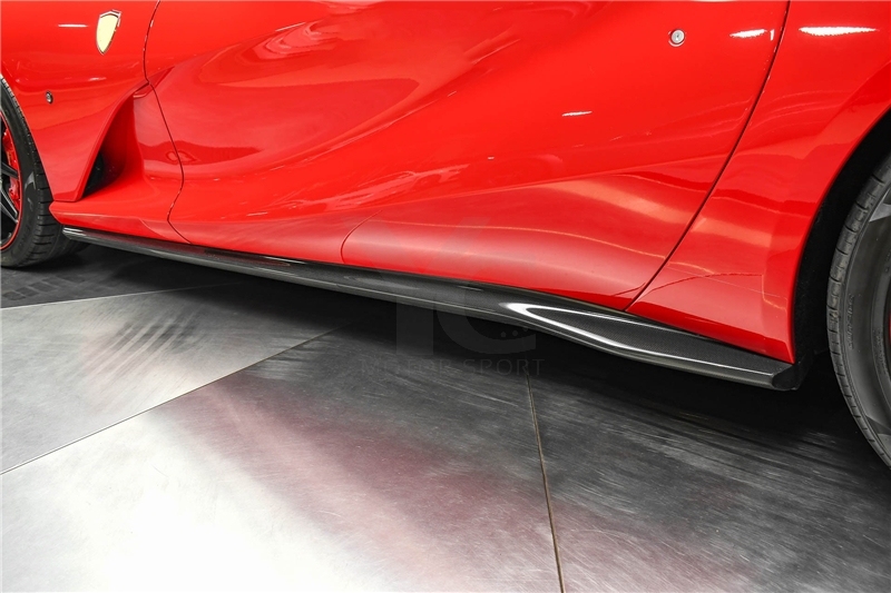 2017-2020 Ferrari 812 Superfast OEM Style Side Skirt Underboard Dry Carbon Fiber