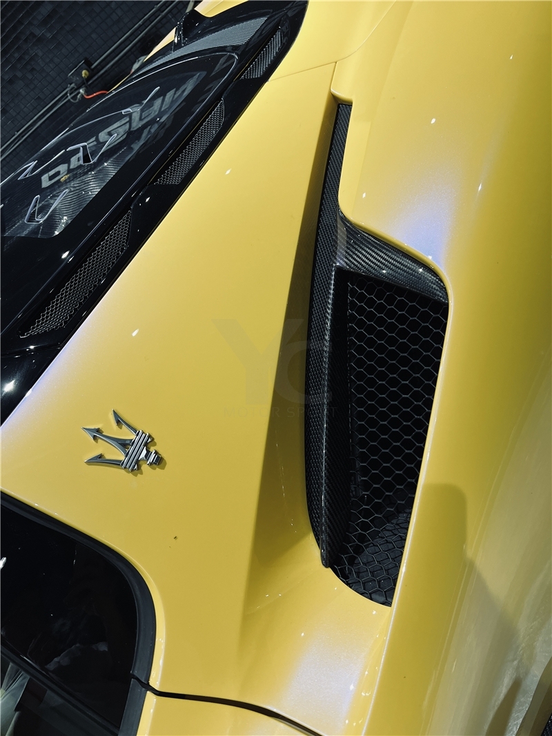 2020-2023 Maserati MC20 NVT Style  Air Guide Cover Dry Carbon Fiber