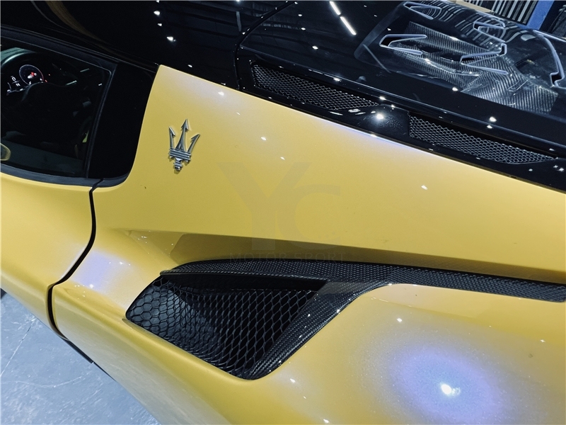 2020-2023 Maserati MC20 NVT Style  Air Guide Cover Dry Carbon Fiber