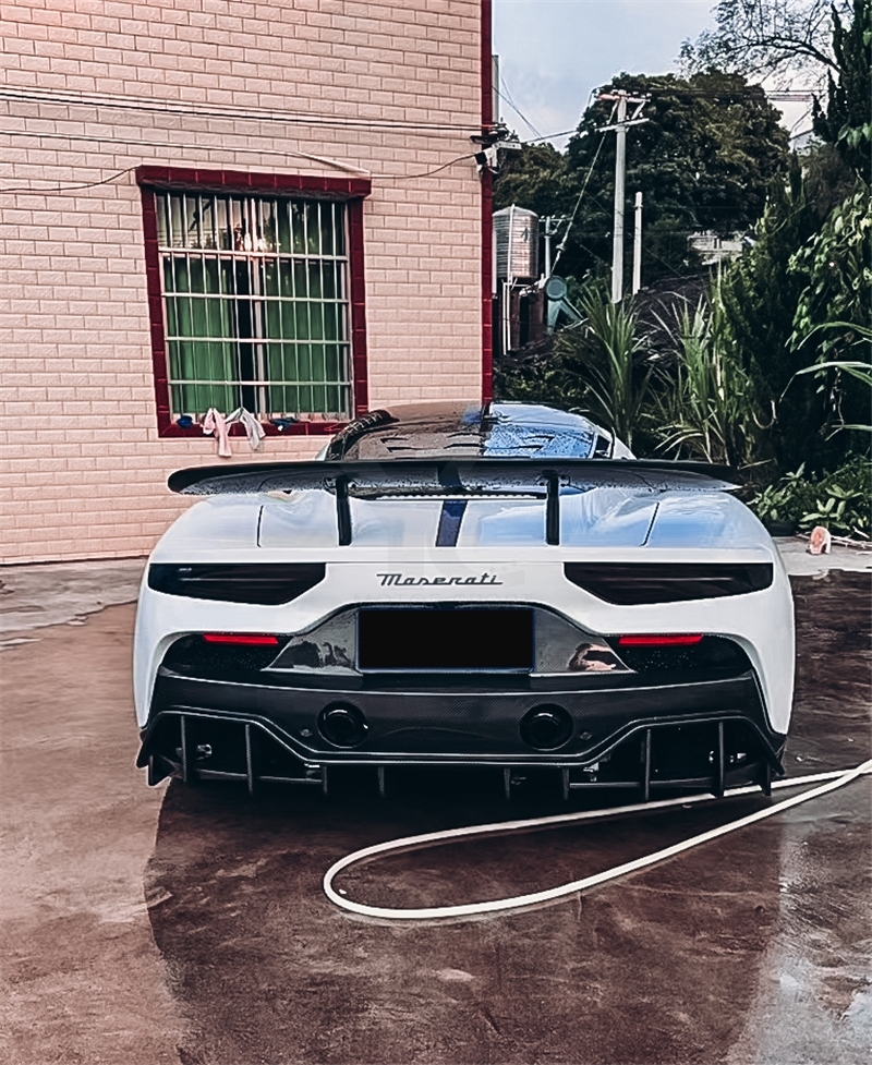 2020-2023 Maserati MC20 Seven Design  Style Rear Diffuser Dry Carbon Fiber