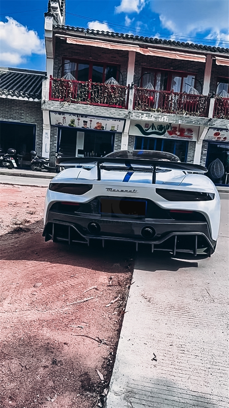 2020-2023 Maserati MC20 Seven Design  Style Rear Diffuser Dry Carbon Fiber