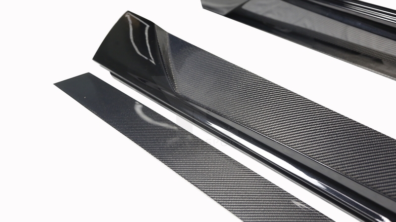 2017-2020 Mercedes Benz W222.2 S63 MS Style Side Skirts PCF with Underboard Carbon Fiber