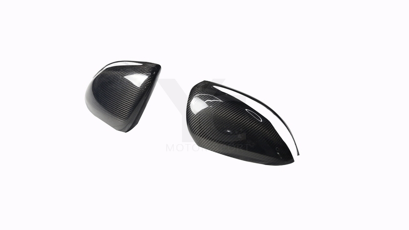 2017-2020 Mercedes Benz W222.2 S63 MS Style Side Mirror Frame Carbon Fiber