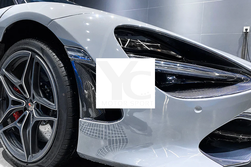 2017-2021 McLaren 720S Coupe & Spider OEM Style Front Bumper Side Vents Carbon Fiber