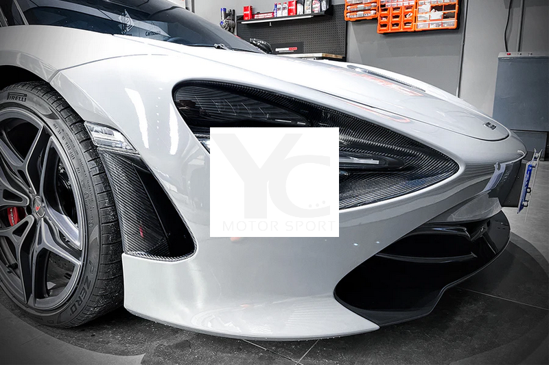 2017-2021 McLaren 720S Coupe & Spider OEM Style Front Bumper Side Vents Carbon Fiber
