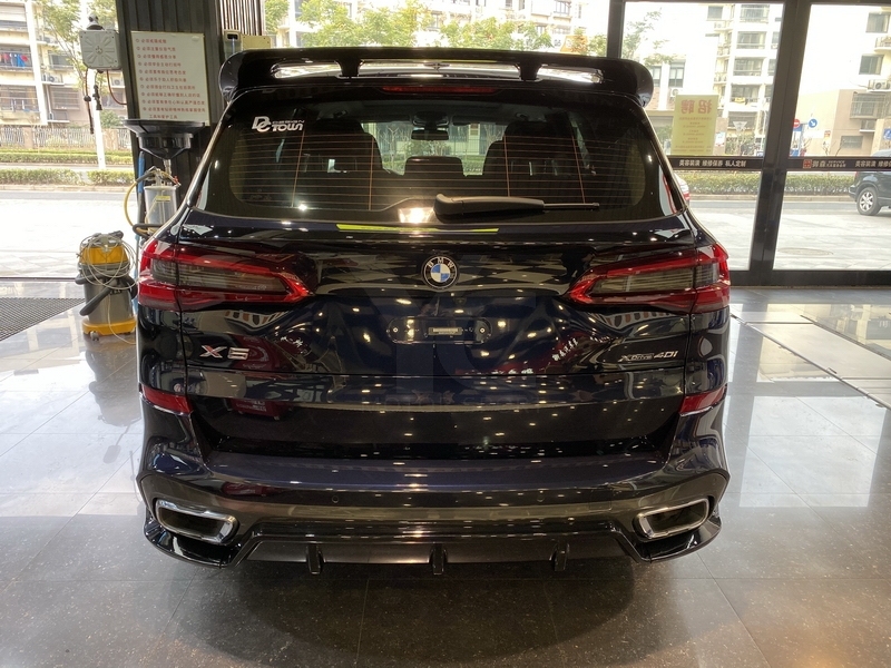 2019-2022 BMW G05 X5 MS Black Knight Style Roof Wing Carbon Fiber