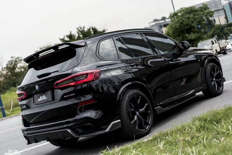 2019-2022 BMW G05 X5 MS Black Knight Style Roof Wing Carbon Fiber