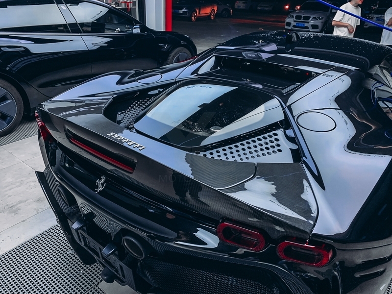 2020-2022 Ferrari SF90 Assetto Fiorano Style Rear Wing Dry Carbon Fiber