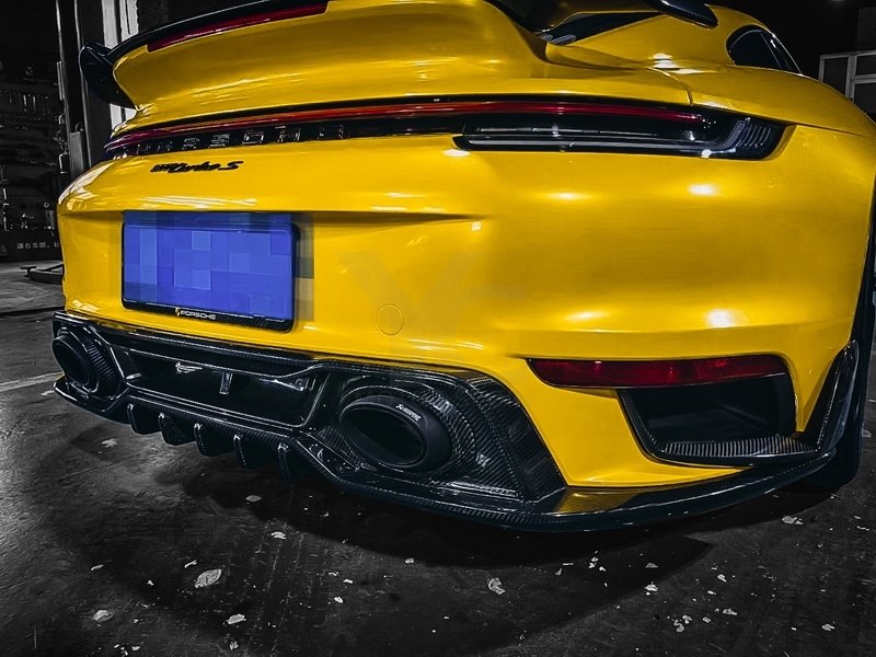 2019-2022 Porsche 911 992.1 Turbo S TA Style Rear Diffuser Dry Carbon Fiber
