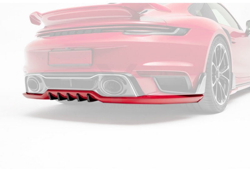 2019-2022 Porsche 911 992.1 Turbo S TA Style Rear Lower Lip Dry Carbon Fiber