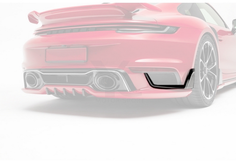 2019-2022 Porsche 911 992.1 Turbo S TA Style Rear Bumper Spats Dry Carbon Fiber