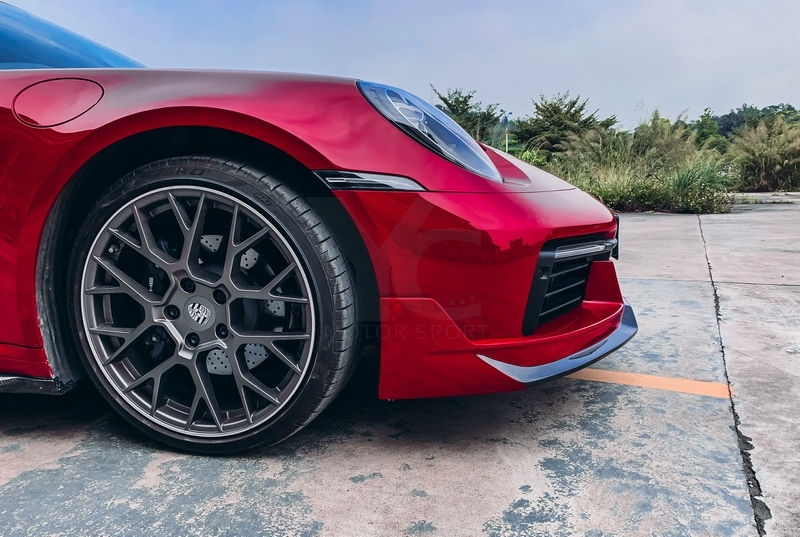 2019-2022 Porsche 911 992.1 Carrera & S & 4 & 4S Turbo-S-Conversion Front Lip Portion Dry Carbon Fiber