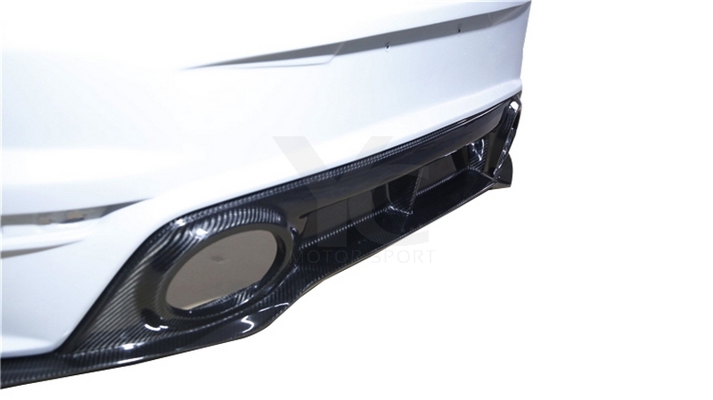 2019-2022 Porsche 911 992.1 Carrera & S & 4 & 4S Turbo-S-Conversion Rear Bumper with Diffuser Portion Dry Carbon Fiber