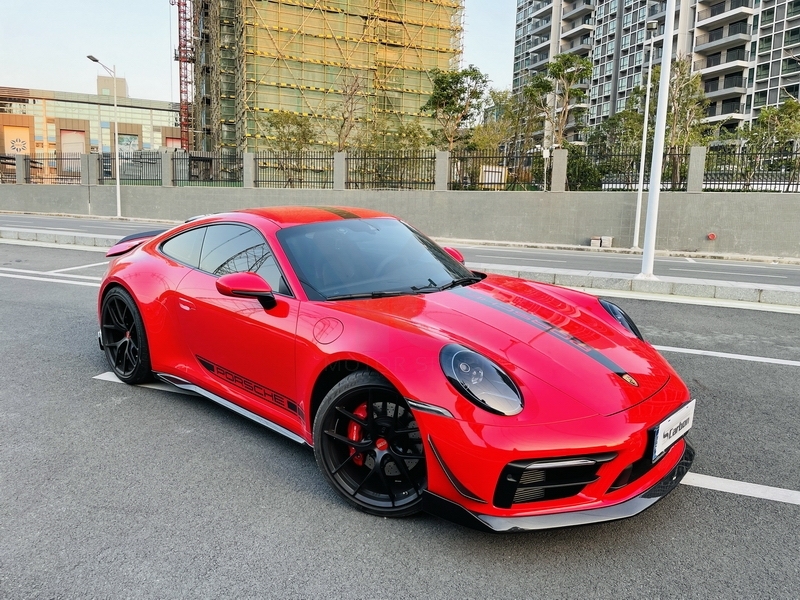 2019-2022 Porsche 911 992.1 Carrera & S & 4 & 4S Sport Design MIW Performance Style Front Lip Dry Carbon Fiber