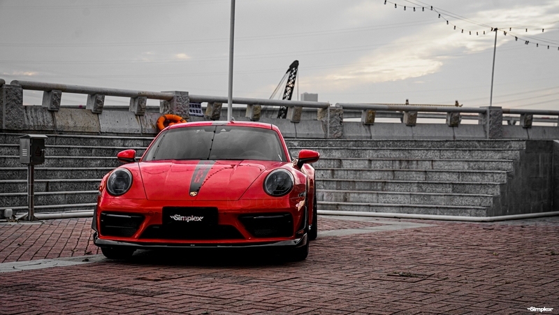 2019-2022 Porsche 911 992.1 Carrera & S & 4 & 4S Sport Design MIW Performance Style Front Lip Dry Carbon Fiber
