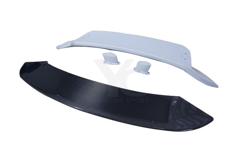 2019-2022 Porsche 911 992.1 Carrera & S & 4 & 4S Turbo-S-Conversion Rear Wing Spoiler with Stands & Base Dry Carbon Fiber