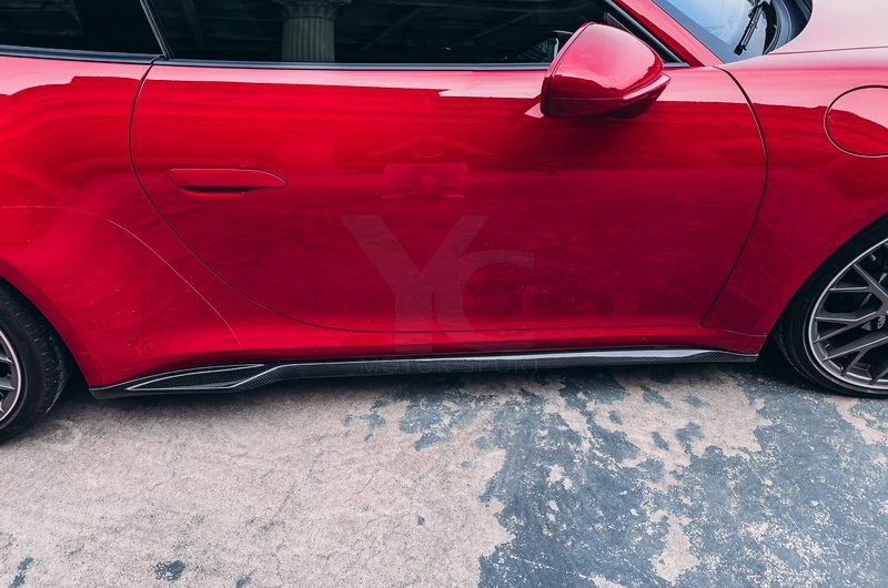 2019-2022 Porsche 911 992.1 Carrera & S & 4 & 4S MIW Performance Style Side Skirt Underboard Dry Carbon Fiber