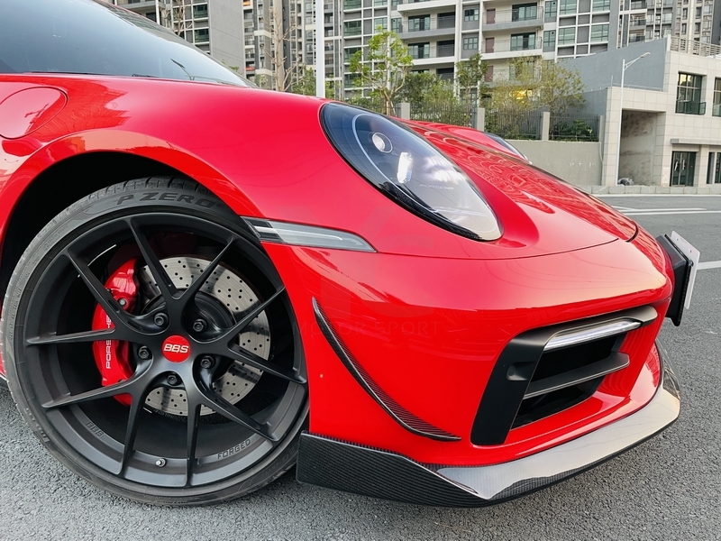 2019-2022 Porsche 911 992.1 Carrera & S & 4 & 4S Sport D MIW Performance Style Canards Dry Carbon Fiber