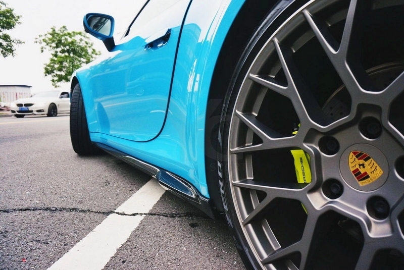 2019-2022 Porsche 911 992.1 Carrera & S & 4 & 4S MIW Performance Style Side Skirt Underboard Dry Carbon Fiber