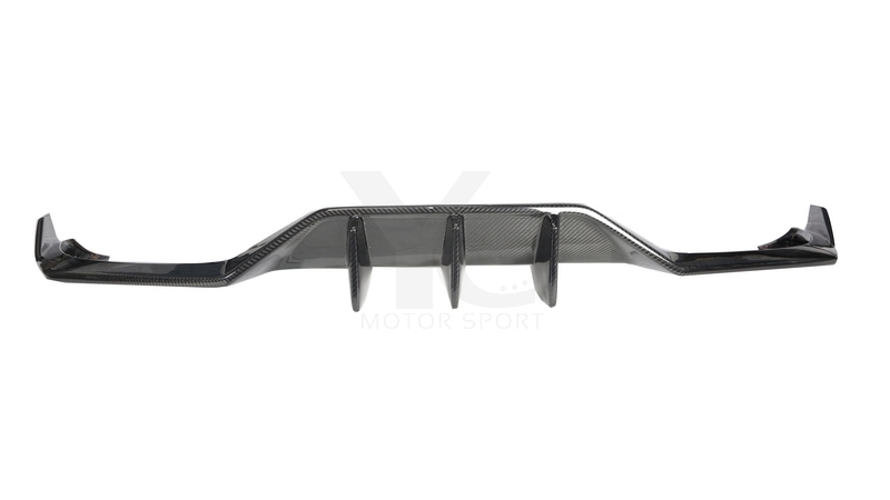 2019-2022 Porsche 911 992.1 Carrera & S & 4 & 4S Sport D MIW Performance Style Rear Under Lip Dry Carbon Fiber