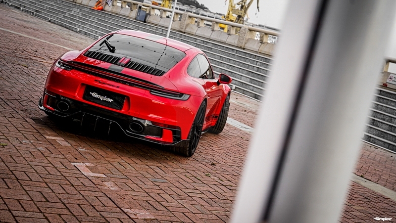 2019-2022 Porsche 911 992.1 Carrera & S & 4 & 4S Sport D MIW Performance Style Rear Under Lip Dry Carbon Fiber