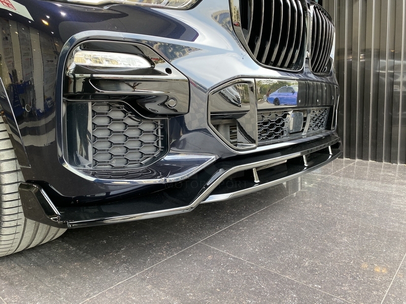 2019-2022 BMW G05 X5 MS Black Knight Style Body Kit Front Lip Side Skirts Rear Diffuser Roof Rear Wing Carbon Fiber
