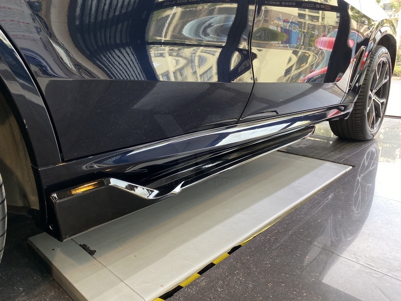 2019-2022 BMW G05 X5 MS Black Knight Style Body Kit Front Lip Side Skirts Rear Diffuser Roof Rear Wing Carbon Fiber