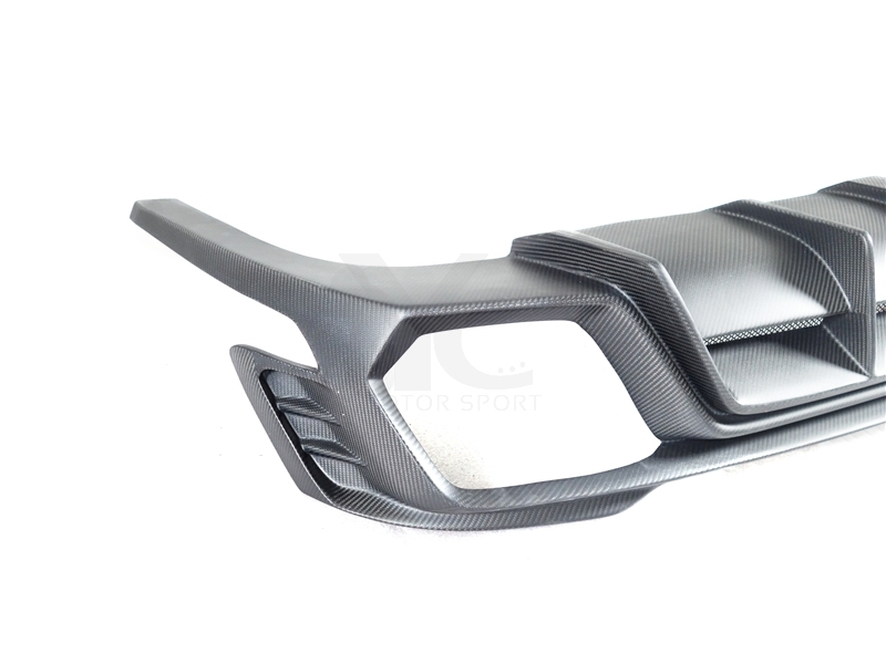 Carbon Fiber Matte Finish 2017-2022 Audi RS4 B9 B9.5 Avant RS01R Rear Diffuser