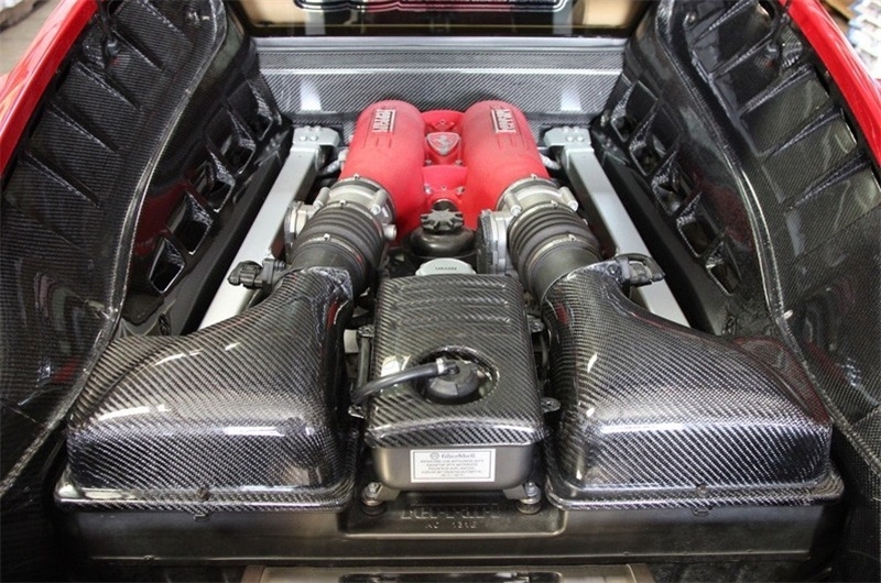 Carbon Fiber Air Intake Box Replacement Fit For 2004-2009 Ferrari F430 Scuderia Coupe Scuderia Spider 16M