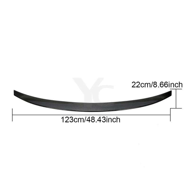 Carbon Fiber HK Style Rear Spoiler Wing Fit For 2017-2023 Audi A5 S5 Coupe Trunk Spoiler