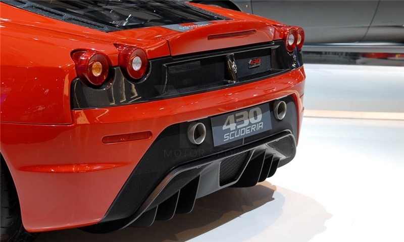 Carbon Fiber 16M Rear Tail Panel Grille Fit For 2004-2009 Ferrari F430 Scuderia Coupe Scuderia Spider