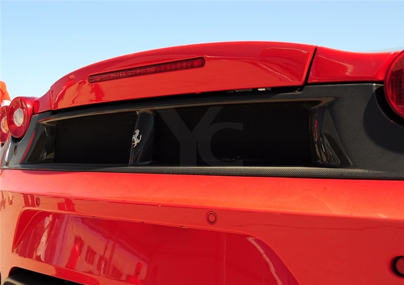 Carbon Fiber 16M Rear Tail Panel Grille Fit For 2004-2009 Ferrari F430 Scuderia Coupe Scuderia Spider