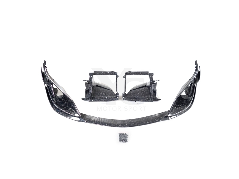 Forged Carbon Weave Carbon Fiber PS Style Front Lip Splitter Fit For 2016-2021 McLaren 540C 570S 600LT Front Lip