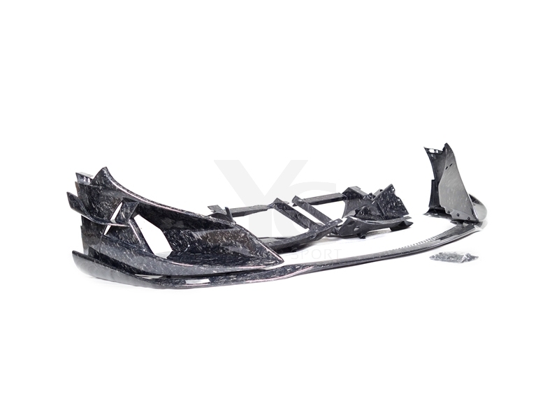 Forged Carbon Weave Carbon Fiber PS Style Front Lip Splitter Fit For 2016-2021 McLaren 540C 570S 600LT Front Lip
