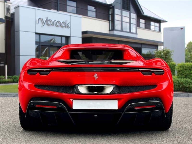 Dry Carbon Fiber DCF OEM Style Rear Diffuser Fit For 2022-2023 Ferrari 296 GTB