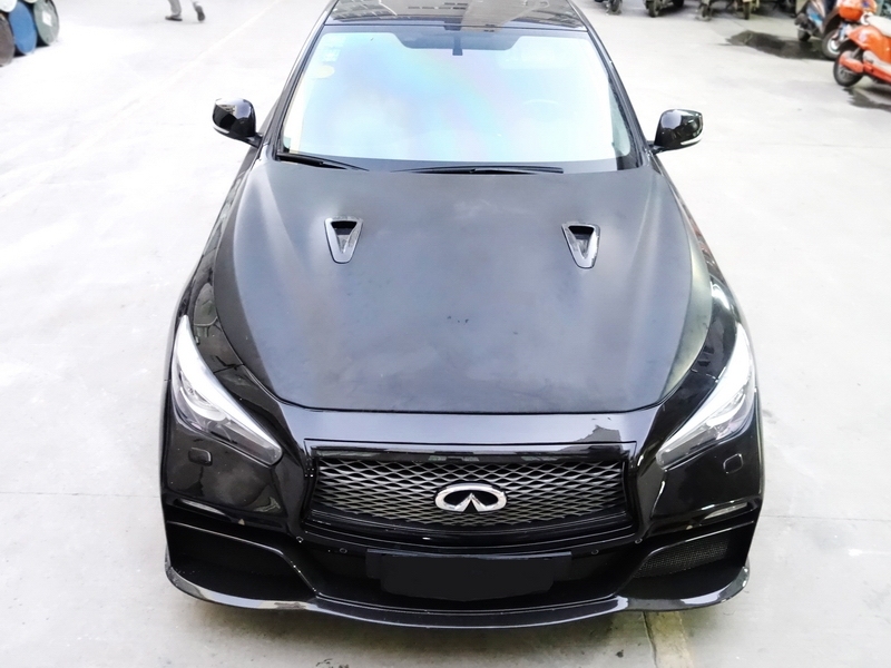 Fiber Glass FRP GTR Style Hood Fit For 2014-2015 Q50 Sedan bonnet