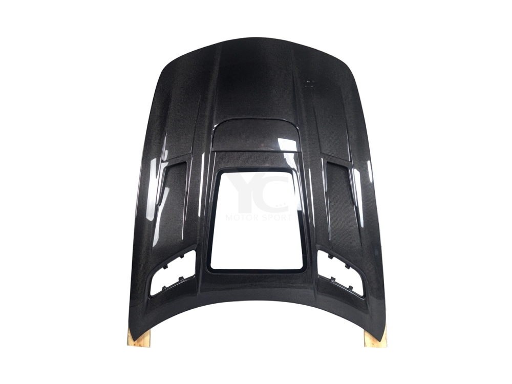 Carbon Fiber CF Front Bonnet Hood Engine Cover Fit For MB R197 SLS-Class iMP Performance Hood Bonnet With Glass