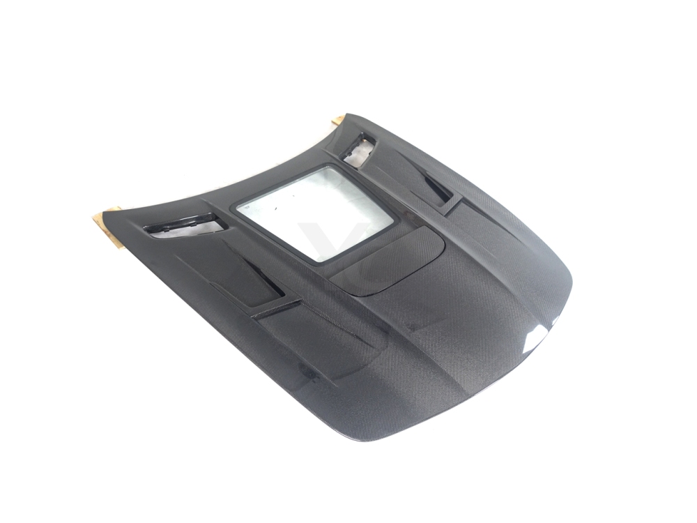 Carbon Fiber CF Front Bonnet Hood Engine Cover Fit For MB R197 SLS-Class iMP Performance Hood Bonnet With Glass