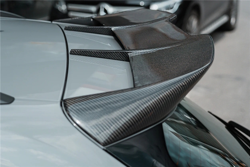 Carbon Fiber CF Roof Spoiler Wing Fit For 2019-2022 Audi RS6 Avant C8 BKSS Style Roof Spoiler