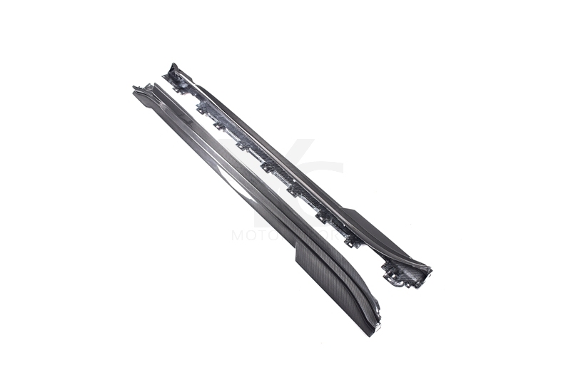Carbon Fiber CF MS Style Side Skirts Fit For 2019-2022 Porsche Taycan J1 4/4S