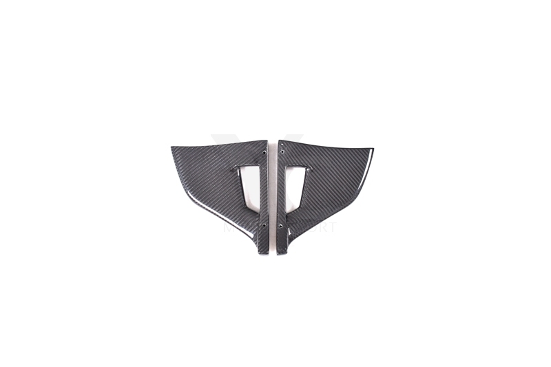 Carbon Fiber CF MS Style Front Lip & Splitter Fit For 2019-2022 Porsche Taycan J1 4/4S
