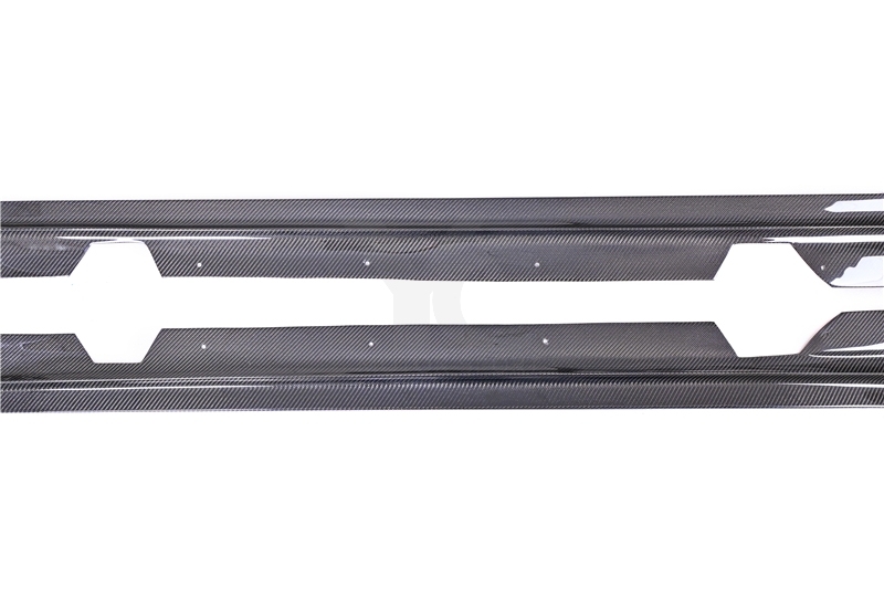 Carbon Fiber CF Bk Shark Style Side Skirts Underboard Fit For 2019-2021 BMW 3 Series G20