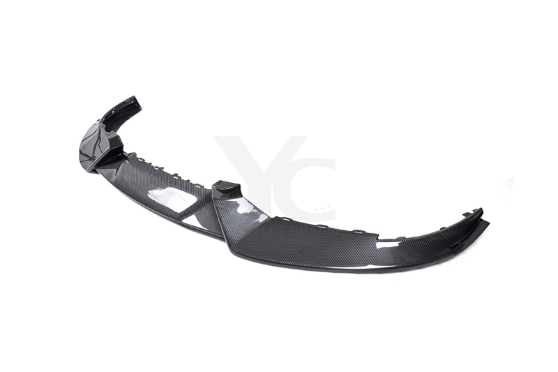 Carbon Fiber CF MS Style Front Lip & Splitter Fit For 2019-2022 Porsche Taycan J1 4/4S