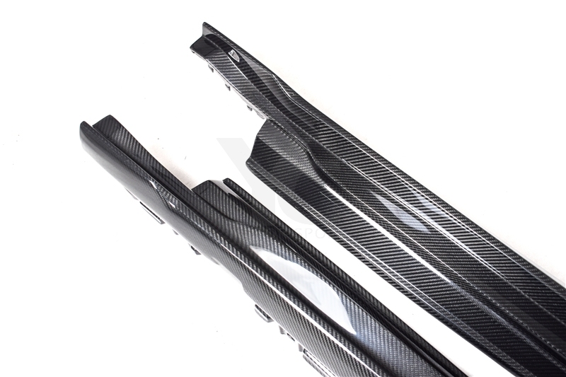 Carbon Fiber CF MS Style Side Skirts Fit For 2019-2022 Porsche Taycan J1 4/4S