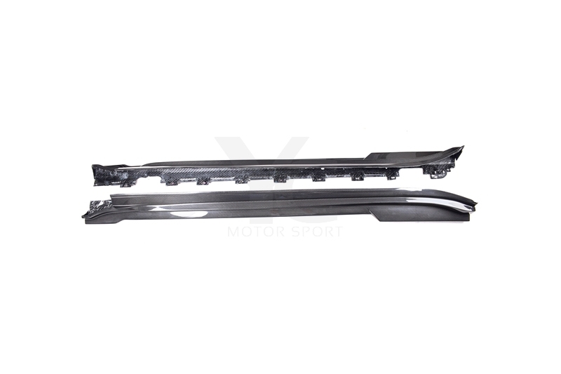 Carbon Fiber CF MS Style Side Skirts Fit For 2019-2022 Porsche Taycan J1 4/4S